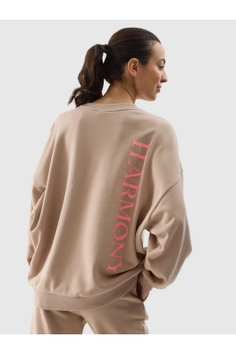 Dámská oversize mikina 4F - béžová