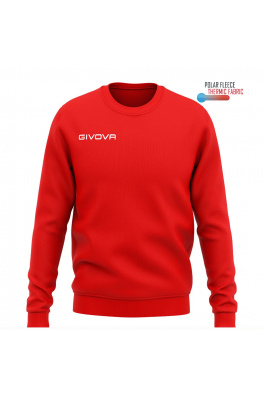 Pánská/chlapecká sportovní mikina GIVOVA Crew Neck červená