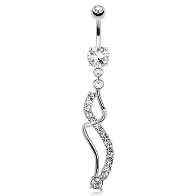Piercing do pupíku chirurgická ocel - sporála