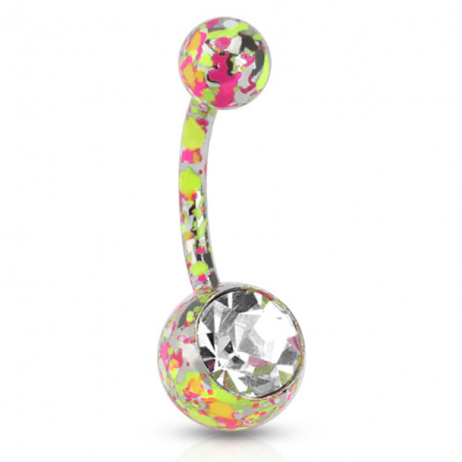 Piercing do pupíku - šplíchance