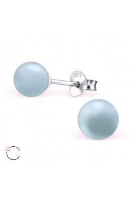 Stříbrné náušnice Swarovski perla