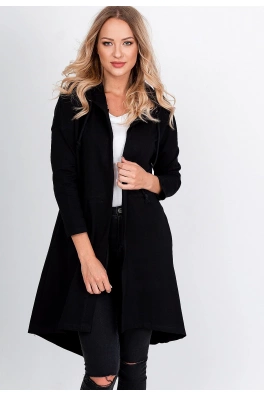 Dámská oversize mikina s nápisem "NICE" na zádech - černá,