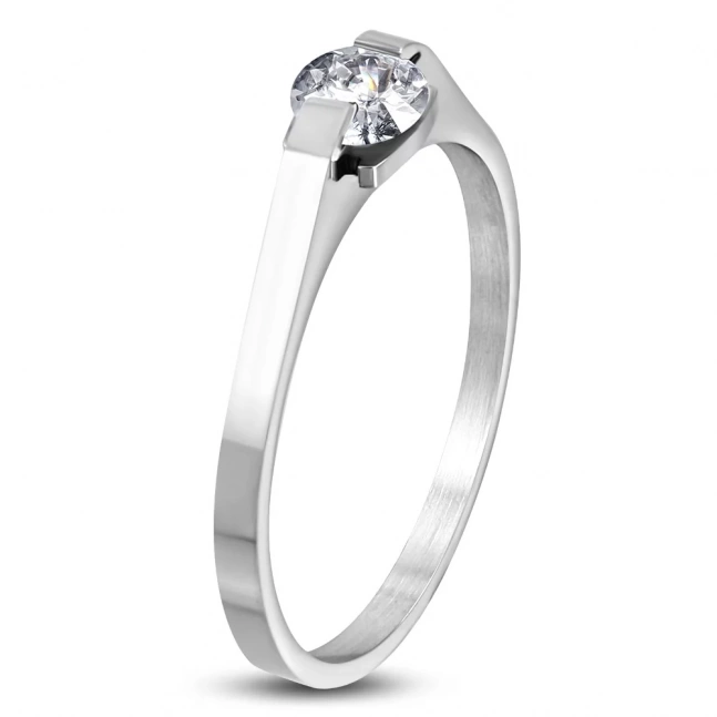 Zásnubní prsten chirurgická ocel shiny elegance 