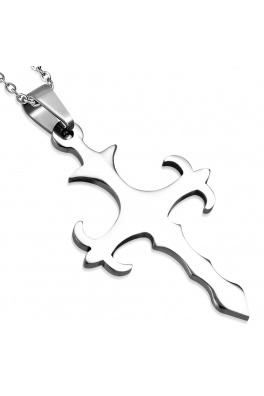 Přívěsek křízku Fleur De Lis z chirurgické oceli