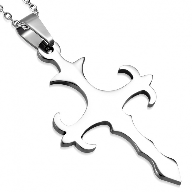 Přívěsek křízku Fleur De Lis z chirurgické oceli