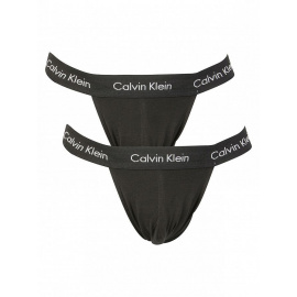 2PACK pánské jocksy Calvin Klein černé (NB1354A-001)