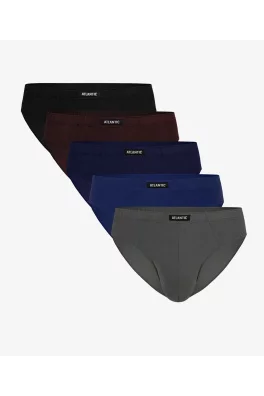 Klasické pánské slipy ATLANTIC 5Pack - vícebarevné