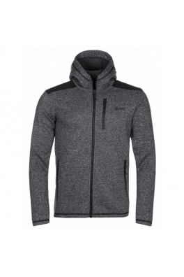 Men's fleece hooded sweatshirt Dalby-m black - Kilpi