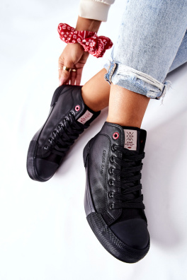 Women's High Sneakers Cross Jeans II2R4032C Black