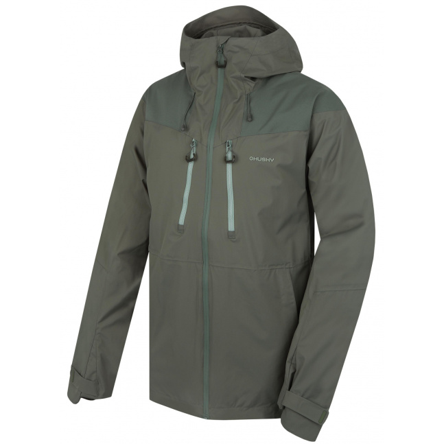 Pánská hardshell bunda HUSKY Nicker M faded green