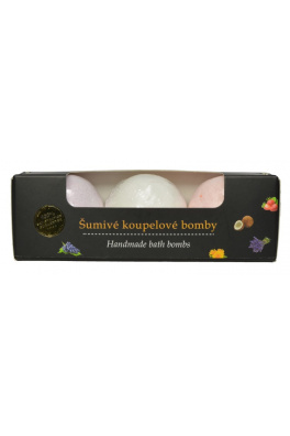 VIVACO Koupelová bomba Hrozno, Kokos, Jahoda BODY TIP 3 x 45 g