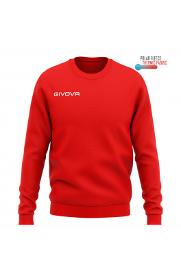 Pánská/chlapecká sportovní mikina GIVOVA Crew Neck červená