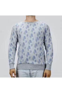 Sweatshirt Skull Family Grey
