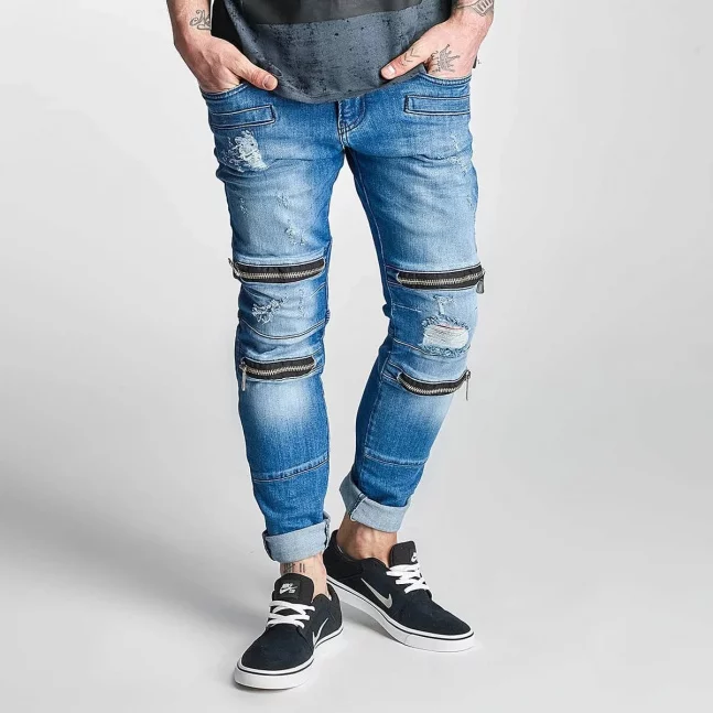 Bars Slim Fit Jeans Denim Blue