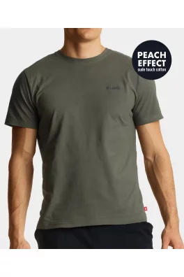 Pánské tričko s krátkým rukávem ATLANTIC - khaki