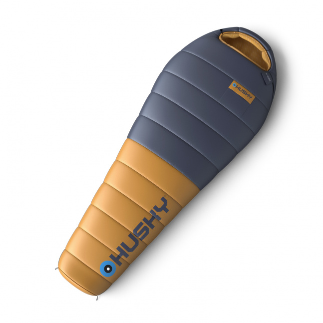 Péřový zimní spacák HUSKY Dexter short blue/orange