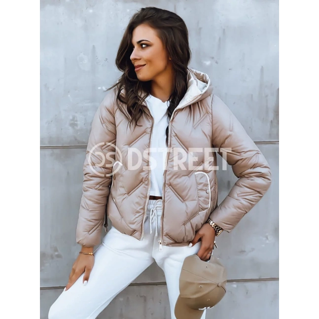 Dámská prošívaná bunda LIDIL béžová Dstreet TY3830