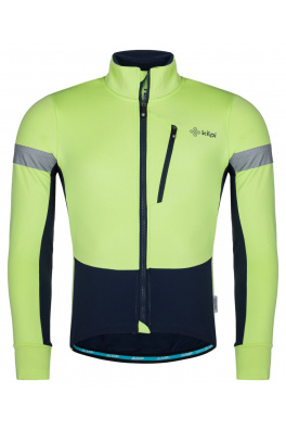 Pánská cyklistická softshellová bunda Kilpi VELOVER-M světle zelená