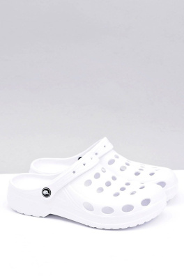 Men's Slides Sandals Crocs White