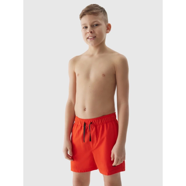Chlapecké plážové šortky typu boardshorts 4F - červené