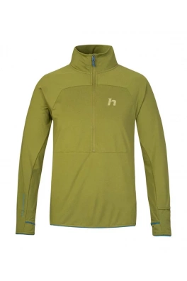 Pánská polorozepínací funkční mikina Hannah ETHAN HZ lima bean green mel