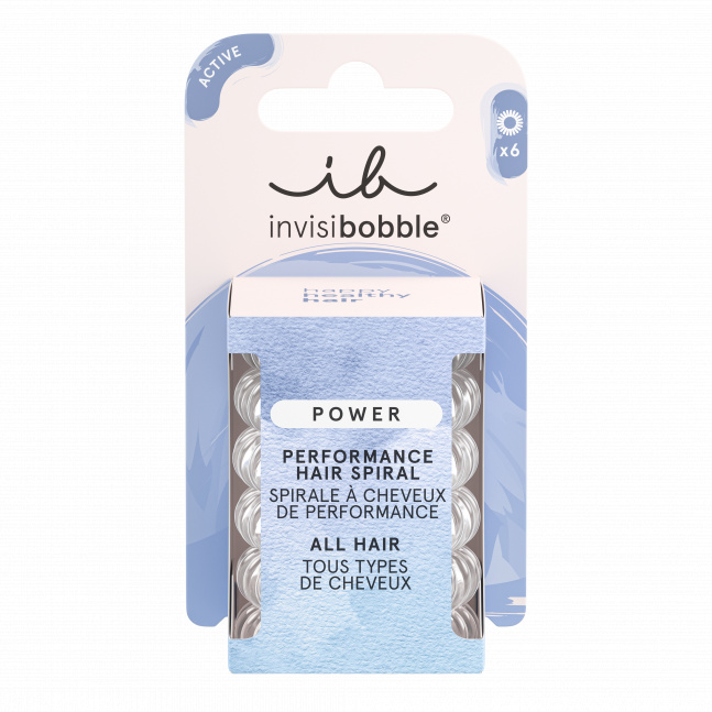 Invisibobble POWER Crystal Clear 6pc