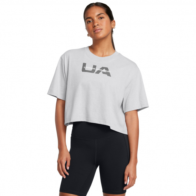 Dámské tričko Under Armour W BOXY CROP BRANDED SS