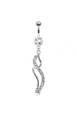 Piercing do pupíku chirurgická ocel - sporála