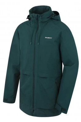 Pánský hardshell kabát HUSKY Nevr M dk. green