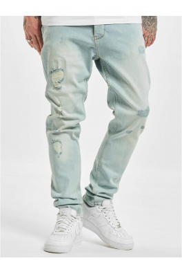 Antoine Slim Fit Jeans světle modrý denim