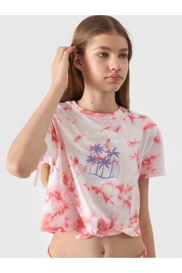 Dívčí tričko s potiskem 4F - multibarevné