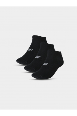 Dámské kotníkové ponožky casual (3 Pack) 4F - černé
