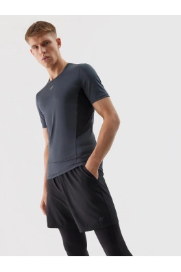 Pánské sportovní šortky z recyklovaných materiálů 4F - tmavě modré