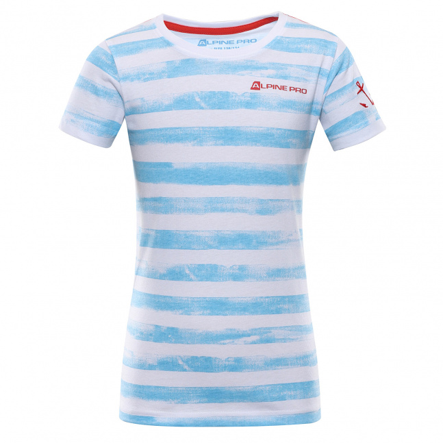 Dětské bavlněné triko ALPINE PRO WATERO ethereal blue