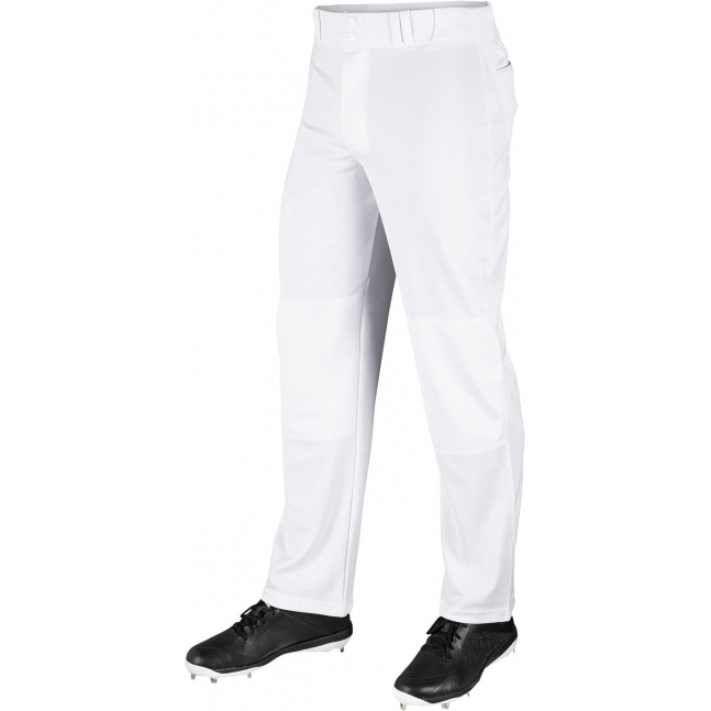 Mládežnické baseballové kalhoty CHAMPRO MVP Open Bottom - bílé