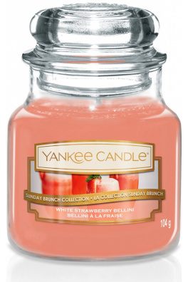 Yankee Candle Small Jar White Strawberry Bell 104g