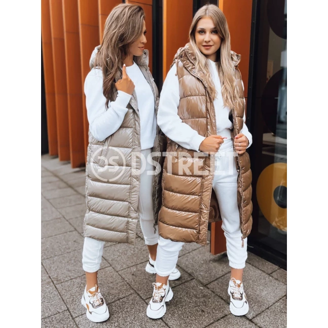 Dámská prošívaná vesta GANTINI camel Dstreet TY3741