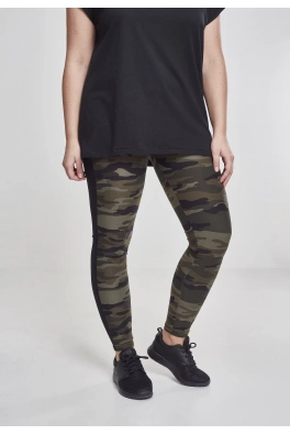 Dámské legíny Camo Stripe woodcamo/blk