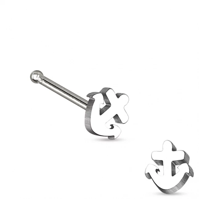 Piercing do nosu - kotvička