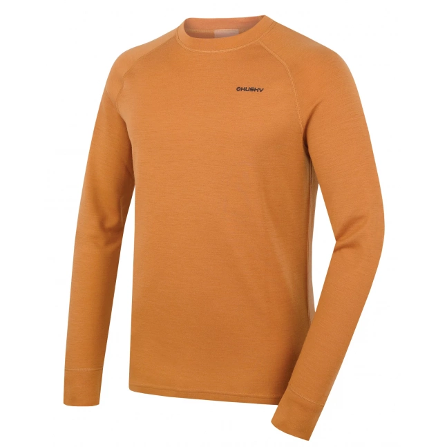 Pánská merino mikina HUSKY Aron M mustard