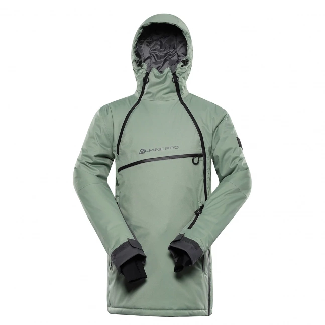 Pánská lyžařská bunda s membránou ptx ALPINE PRO OMEQ loden frost varianta pa Pánská lyžařská bunda s membránou ptx ALPINE PRO OMEQ loden frost varianta pa