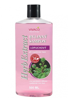 VIVACO Bylinný šampon Lopuch HERB EXTRACT 500 ml