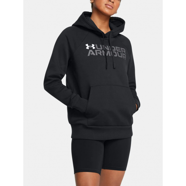 Dámská mikina Under Armour Rival Fleece Wordmark Hoodie