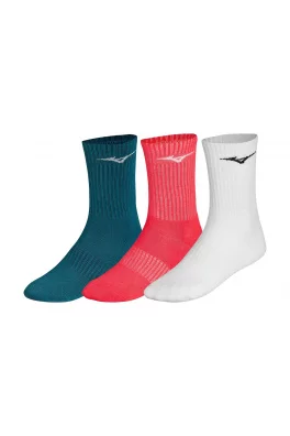 Ponožky Mizuno Training 3Pack - White/RadiantRed/MoroccanBlue