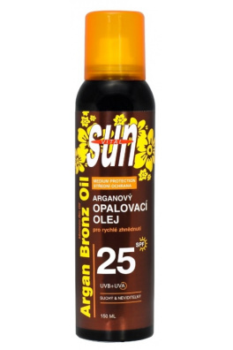 VIVACO Suchý opalovací olej s BIO arganovým olejem SPF 25 SUN VITAL 150 ml