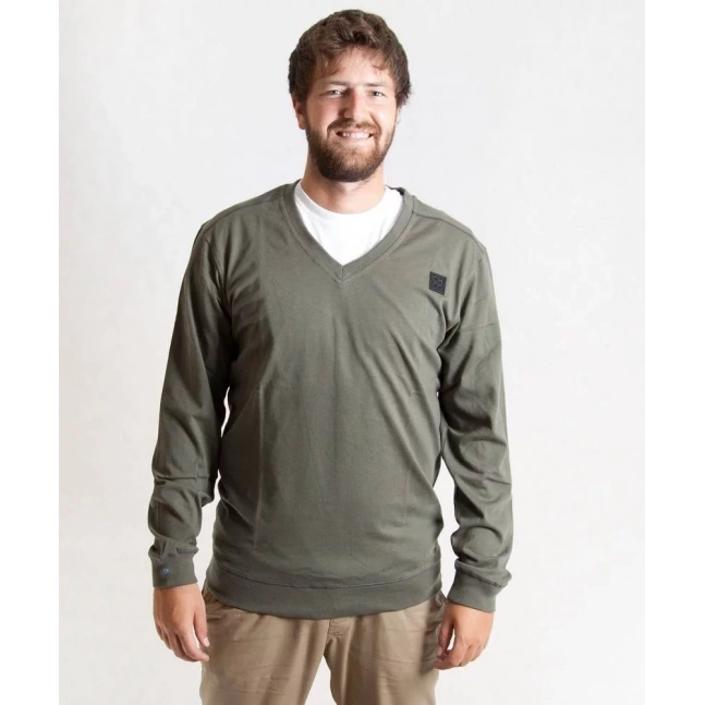 Sweatshirt The V Olive