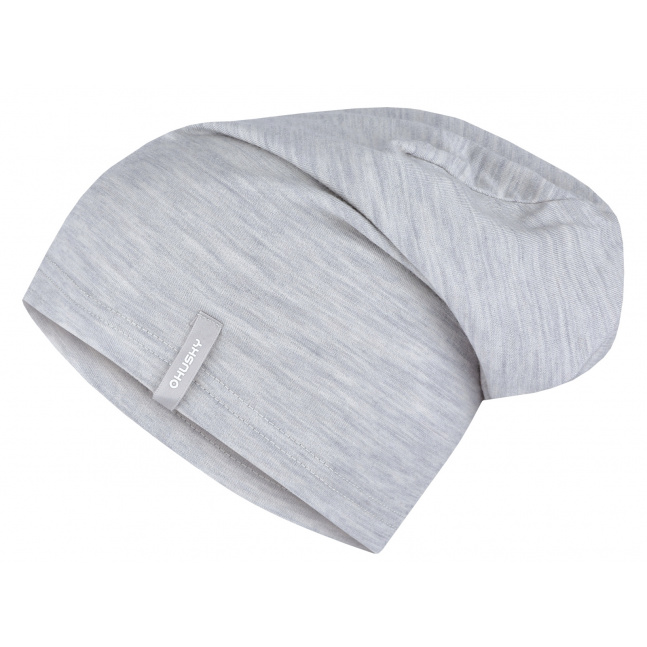 Merino čepice HUSKY Merhat light grey