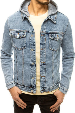 Pánská džínová bunda s kapucí TX3615