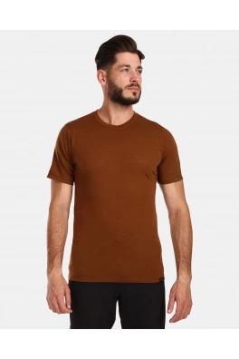 Pánské tričko z merino vlny Kilpi SLOPER-M Hnědá Pánské tričko z merino vlny Kilpi SLOPER-M Hnědá