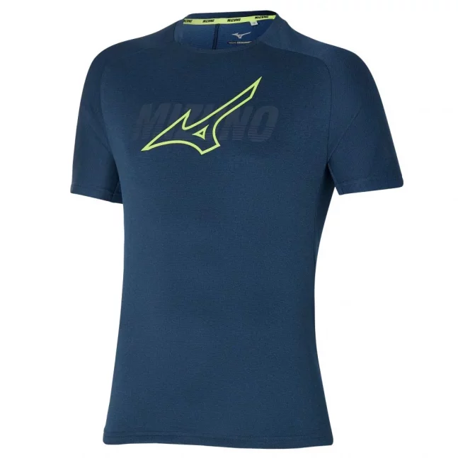 Mizuno BR Tee / Sea Navy melange